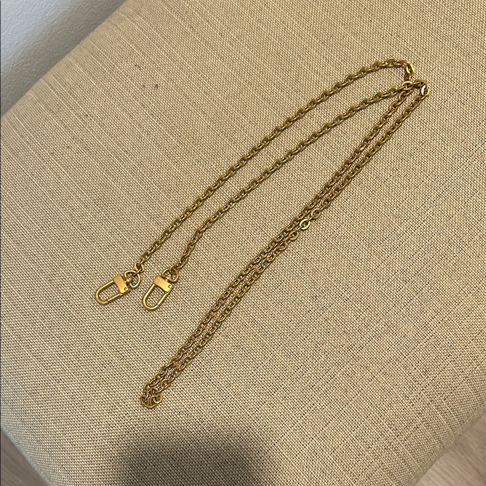 Gold Chain 44” long handbag